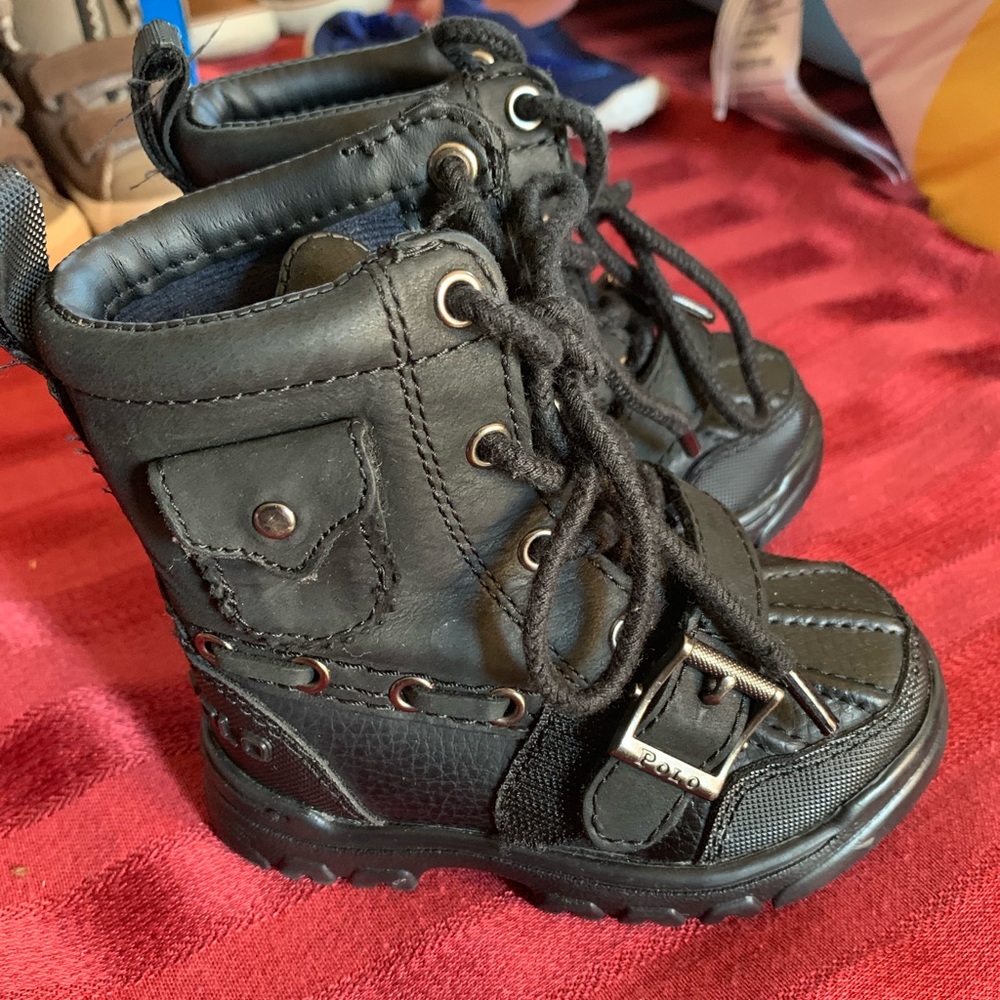 Toddler boy polo boots